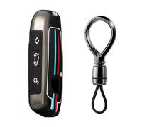 Ysbxitu Smart Schlüsselhülle schlüsselbox Cover Schlüsselbund kompatibel mit BMW 2023 IX X1 I7 ix1 x7 U11 x6 XM Active Tourer Smartkey Autoschlüssel Case Abdeckung Car Keychain Tuning A Schwarz