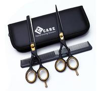 YSCARE Tijeras de Peluqueria Profesional - Tijeras de Peluquero Acero Inoxidable Tijera Barbero para Corte de Pelo 6.5 Pulgadas (Set, 6.5")