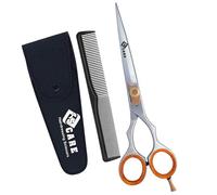 YSCARE Tijeras de Peluqueria Profesional - Tijeras de Peluquero Acero Inoxidable Tijera Barbero para Corte de Pelo 6.5 Pulgadas (Plata, 6.5")