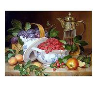 YSCOLOR Diamond Painting 5D DIY Diamante Bordado Bodegón De Apple Diamond Pintura Punto De Cruz Completo Redondo Rhinestone 2019 Regalo De La Decoración del Hogar 30X40cm