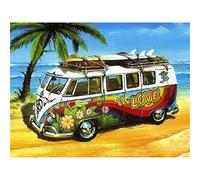 YSCOLOR Diamond Painting 5D DIY Diamante Bordado Coche De Playa Pintura Diamante Punto De Cruz Completo Ronda Taladro Rhinestone 2019 Regalo Decoración para El Hogar 30X40cm