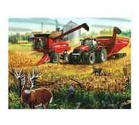 YSCOLOR Diamond Painting 5D Diy Diamante Pintura Ciervos Tractor Paisaje Completo Redondo Diamantes De Imitación Punto De Cruz Diamante Bordado Mosaico Año Nuevo 30X40cm