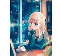 YSCOLOR Diamond Painting 5D DIY Diamante Pintura Completa Redonda De Dibujos Animados Japón Chica Diamante Bordado Punto De Cruz Diamante Mosaico Decoración Regalo 30 X 40 Cm