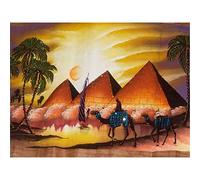 YSCOLOR Diamond Painting 5D DIY Taladro Redondo Diamante Pintura Paisaje Egipto Pirámide Punto De Cruz Mosaico Diamante Bordado Patrón Diamantes De Imitación 30X40Cm