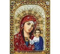 YSCOLOR Diamond Painting Manualidades Full Diamond Cross Stitch Nuevo DIY Pintura Diamante 5D Decoración Del Hogar 2019 Bordado Iconos Religiosos Nuestra Señora Jesús 30X40cm