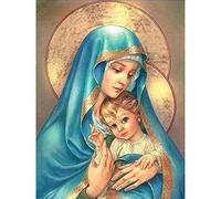YSCOLOR Diamond Painting Más Vendido De 2019 DIY 5D Pintura Diamante Decoración para El Hogar Madonna Son Diamond Incrustaciones De Arte 30X40cm