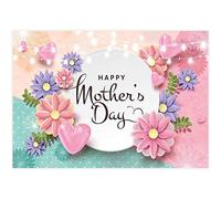 YSCOLOR Diy 5D Pintura De Diamante Kits Para Adultos Feliz Día De La Madre Glitter Pink Love Heart Flowergraphy Mujer Mamá Señora Abuela Artista Festival Pinturas 30x40cm