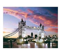 YSCOLOR Diy Pintura Al Óleo Pintura Por Números Kit, Puente De Londres Londres Al Atardecer, Regalo 40x50cm