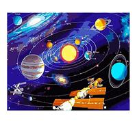 YSCOLOR Pintura Antiestrés Pintura Por Números Pintura De Planetas Del Sistema Solar Fácil Para Adultos Niños 40x50cm