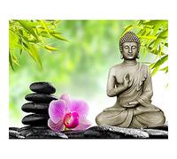 YSCOLOR Pintura de diamante DIY bordado de Buda Zen Vida 5D Pintura de diamantes Buda Punto de Cruz 3D Diamante Mosaico Decoración de Navidad Regalo de Arte 30 x 40 cm