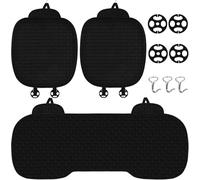 YSDCIKM 3 Piezas Fundas de Asiento de Coche para Audi Q5 FY SLine Sport 2021-2024, Protector Asiento Delantero Coche, Cojines para Asiento de Impermeables