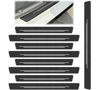 YSDCIKM 9 Piezas Pegatinas Umbral de Puerta de Coche para Mercedes W177 Clase A W168 W169 W176 Clase A A160 A180 A190 A200, Adhesivo Umbral Puerta Auto, Cinta Umbral Fibra Carbono