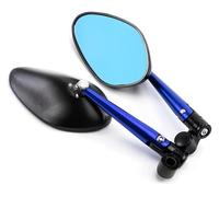 YSDEACE Espejos Moto Manillar para BMW K1300 K1200 F800 F650 G650 HP2 Motocicleta Retrovisores Espejos Laterales(Blue)