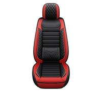 YSDEACE Juego Fundas Asientos para Civic para Accord 7 para CRV para City para Pilot 2003-2018 Funda Protectora Asiento Coche Cuero Negro Rojo(Red,A)