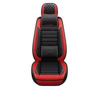 YSDEACE Juego Fundas Asientos para Civic para Accord 7 para CRV para City para Pilot 2003-2018 Funda Protectora Asiento Coche Cuero Negro Rojo(Red,B)