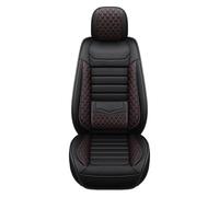 YSDEACE Juego Fundas Asientos para Civic para Accord 7 para CRV para City para Pilot 2003-2018 Funda Protectora Asiento Coche Cuero Negro Rojo(Black Red 2,A)