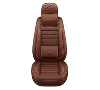 YSDEACE Juego Fundas Asientos para Civic para Accord 7 para CRV para City para Pilot 2003-2018 Funda Protectora Asiento Coche Cuero Negro Rojo(Brown,B)