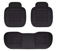YSDEACE Juego Fundas Asientos para Civic para Accord para City para CRV para Jazz para Odyssey Funda Asiento Coche Cuero PU Cojín Accesorios Soporte Protector(Black 5 Seat)