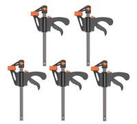 YSDMY 5 Piezas Abrazaderas de Barra 4 Pulgadas Abrazaderas de Carpintero Sargentos，Abrazaderas F para Carpintería Artesanía Hecha a Mano, Bricolaje, Sujeción