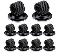 YSDMY Portalápices de Acero Inoxidable 10 Piezas Clips de Soporte de Bolígrafo，Portalápices de Metal Autoadhesivos para Notebook Portapapeles Nevera Pizarra Blanca Tablón de Anuncios Mapa