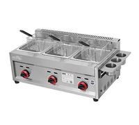 YSDQ Freidora Profesional de Gas Comercial, freidora de Restaurante de Cocina de Escritorio de Acero Inoxidable Gran Capacidad con Cesta para Frer, para Uso Comercial y Domstico