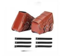 YSDSLS Bolsa De Motocicleta, Bolsas Cuero para Sillín, Herramientas Lateral, Alforjas Equipaje para Harley Sportster XL 883 1200 Bicicletas Calle(E)