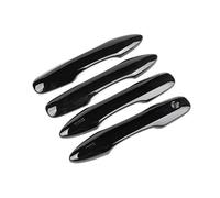 YSDSLS etiqueta engomada Cubierta Manija Puerta Exterior Coche Accesorios Adhesivos Fibra Carbono Para Corolla 2019 2020-2024(Negro)