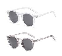 YSDYY 2 Piezas De Gafas De Marco Redondo, Gafas De Sol Retro Y Simples, Accesorios De Moda, Accesorios De Atuendos, Suministros De Viajes Al Aire Libre.