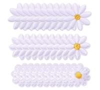 YSDYY 30 Piezas Manchas De Margarita, Linda Mancha De Tela, Parche De Ropa, Adecuado para Ropa, Bolsas Y Zapatos.