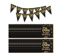 YSDYY 40 Piezas De Tejidos Y 1 Pieza De Banderín, Fiesta De Cumpleaños Número 50, Decoraciones De Fiesta, Decoraciones Creativas.