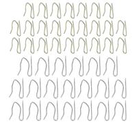 YSDYY 45 Picos Frontales De Acero Inoxidable, Ganchos De Cortina De Baño, Ganchos De Metal Duraderos, Accesorios De Montaje De Cortinas.