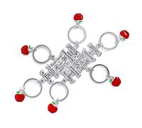 YSDYY 6 llaveros de rompecabezas, llavero de agradecimiento para profesores, regalo de graduación, llavero de acero inoxidable, recuerdo de metal, para el día del profesor, día de San Valentín.