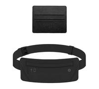 YSDYY Bolsa De Cintura Negra De 1 Parte, Tarjeta De Cuero PU De 1 Parte, Bolsillo De Cola, Accesorios Deportivos, Bolsa De Cuerpo Cruzado Simple E Informal.