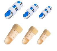 YSDYY Férula de dedo de 3 piezas con 3 puños fijos, protector de dedos, férula de fijación de dedos, inmovilizador de tobillo