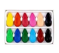 YSDYY Juego de 12 Crayones en Forma de Gota, Gigantes y Giratorios para Niños, Suministros Estéticos de Arte para Pintar, Graffiti (12 Colores)