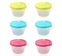 YSDYY Juego de 6 recipientes herméticos con tapa, para cocina, a prueba de fugas, reutilizables, apilables, aptos para microondas, congelador y lavavajillas (160 ml)