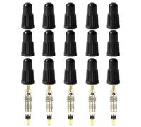 YSDYY Tapa De La Válvula para Bicicletas De 15 Miembros, Núcleo De La Válvula De Neumáticos De 5 Partes, Reparación De Neumáticos, Juego De Válvulas De Neumáticos.