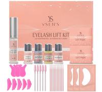 Ysen's Kit de elevación de pestañas con pegamento, solución permanente, neutralizador, acondicionador de colágeno, removedor de pegamento, herramienta de limpieza, almohadillas de elevación y