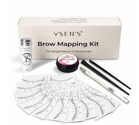 Ysen's Kit de Mapeo de Cejas Profesional - Hilo de Mapeo 30m, Pasta Blanca para Cejas 20g, Lápiz y 2 Brochas | Ideal para Microblading Cejas,Herramientas para Diseño de Cejas, Henna y Tinte de Cejas