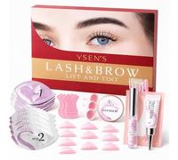 YSEN'S Lifting Pestañas Kit Profesional 4 en 1, Lash Lift Kit con Laminación y de Cejas, Glue Balm para Fijación Precisa, Efecto Natural 6-8 Semanas para Salón y Casa