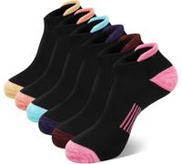 YSense Snug Calcetines Deportivos para Correr para Mujeres 6 Pares, Calcetines de Algodón Transpirables para Damas, Calcetine de Trabajo Acolchados, Calcetine Deportivos para Senderismo al Aire Libre