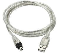 YSF Cable USB de datos de 1,5 m USB 2.0 macho a FireWire IEEE 1394 de 4 pines para videocámara DV HDV macbook Sony DCR-TRV75E DV