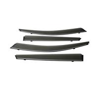 YSFDSG Deflectores de Aire Deflector Visera Ventana Coche Accesorio para Isuzu para Dmax para D-MAX 2020-2024 Protector Solar Antilluvia contra Intemperie Derivabrisas(Chrome Strip)