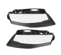 YSFDSGD Faro Coche 1 Par Cubiertas Para Faros Delanteros Coche Para A4 A4L B8 2009 2010 2011 2012 Pantalla Transparente Cristal Para Izquierdo Derecho Faro de carretera