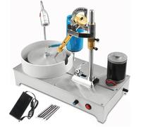 YSFHYAN 2800 RPM 120W Pulidora de Joyas Plana,MáQuina Facetadora de Piedras Preciosas,MáQuina Profesional de Facetado y Pulido de Gemas,Apto para JoyeríA,Jade y Metales Precios(Size:Brazo robótico)