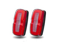 YSFIFHSKFH Luces de posición Indicadores LED De Posición Lateral Para Remolque Camión Luz Señal Giro Trasera Advertencia Freno 12V 24V Para Tractor ATV UTV Intermitentes Laterales(2pcs Yellow Red)