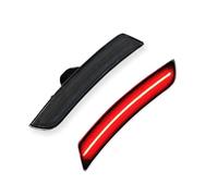 YSFIFHSKFH Luces de posición Para Chevy Para Camaro 2016-2023 Ámbar Rojo LED Coche Delantero Trasero Parachoques Lateral Marcador Luces Indicadoras Señal Giro Intermitentes Laterales(2pcs Smoked Red)