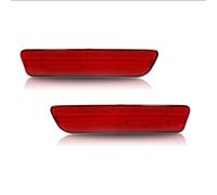 YSFIFHSKFH Luces de posición Para Ford Para Mustang 2005-2009 Lente Roja Ahumada LED Rojo Reflector De Parachoques Trasero Luces Posición Lateral Trasera Intermitentes Laterales(Red Lens)