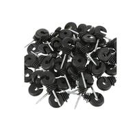 YShiuoL Aisladores de Cerca EléCtrica Aislador de Anillo descentrado for Cerca eléctrica, Poste Madera, Tornillo for, Cinta, aisladores Alambre, Accesorios Seguros for Edificios jardín(50pcs Block)