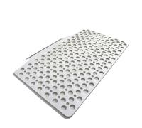 YShiuoL Alfombra BañO Alfombra Antideslizante for baño, Orificio Redondo con Fuga Ventosa, Masaje de Seguridad, Alfombra for Suelo, Alfombrilla for pies Gran tamaño(White,53x53cm)